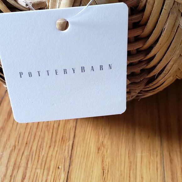 Pottery Barn Fall Thanksgiving Harvest Halloween Woven Rattan Pumpkins - Picture 3 of 5